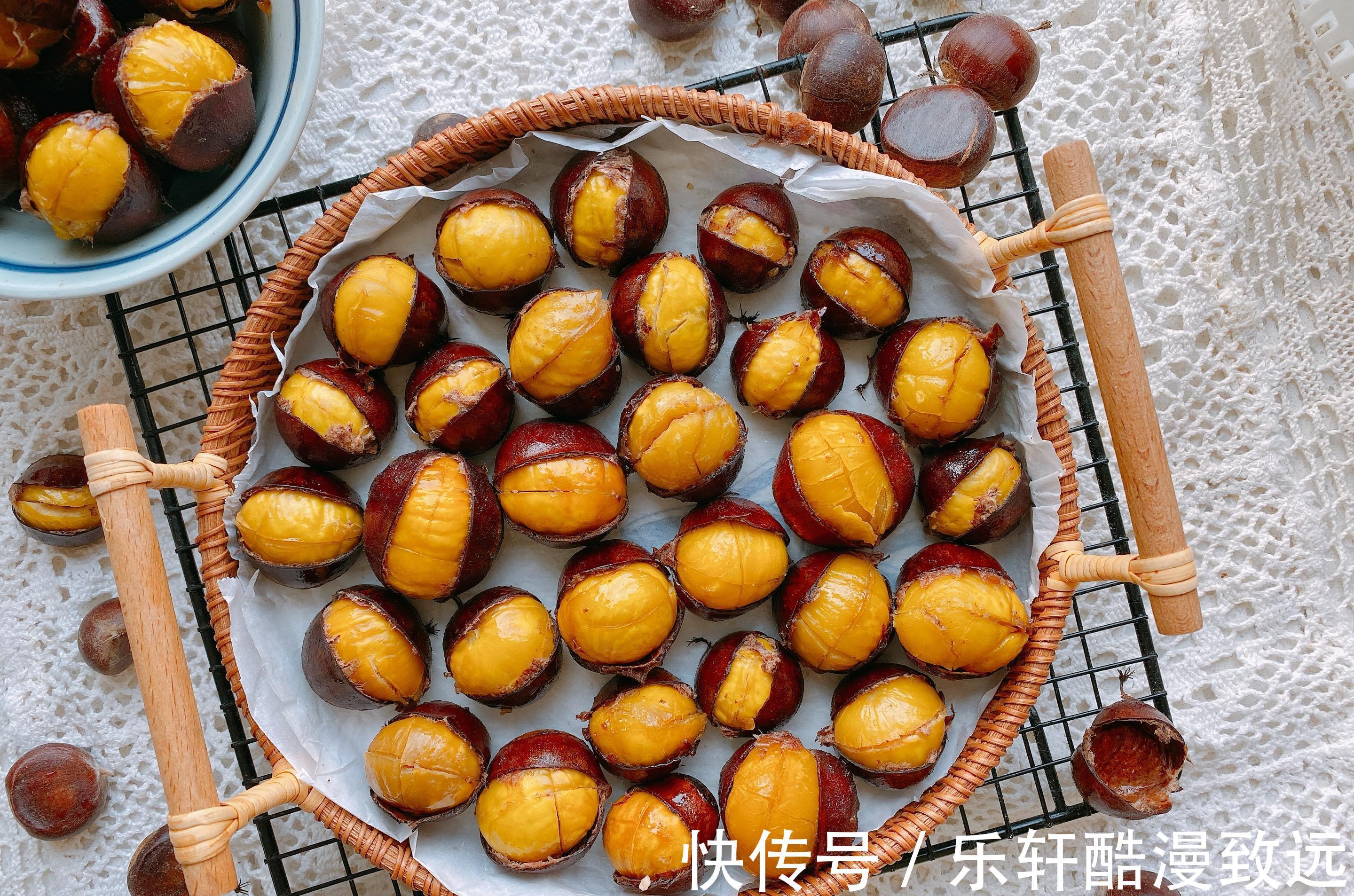 好吃|板栗最好吃的做法，香甜绵软，学会这个窍门，开口快，剥皮容易