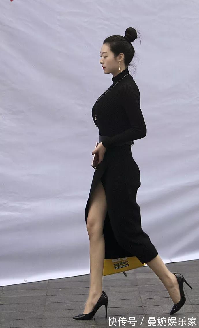 包臀裙 神秘又魅力的黑色连衣裙，搭配一双黑色的高跟鞋，美出新的高度