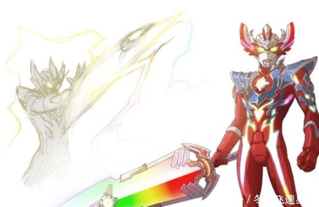 巨剑|奥特曼当泰迦三重剑可以变化形态,风马忍刀无比帅气,七彩巨剑瞩目!