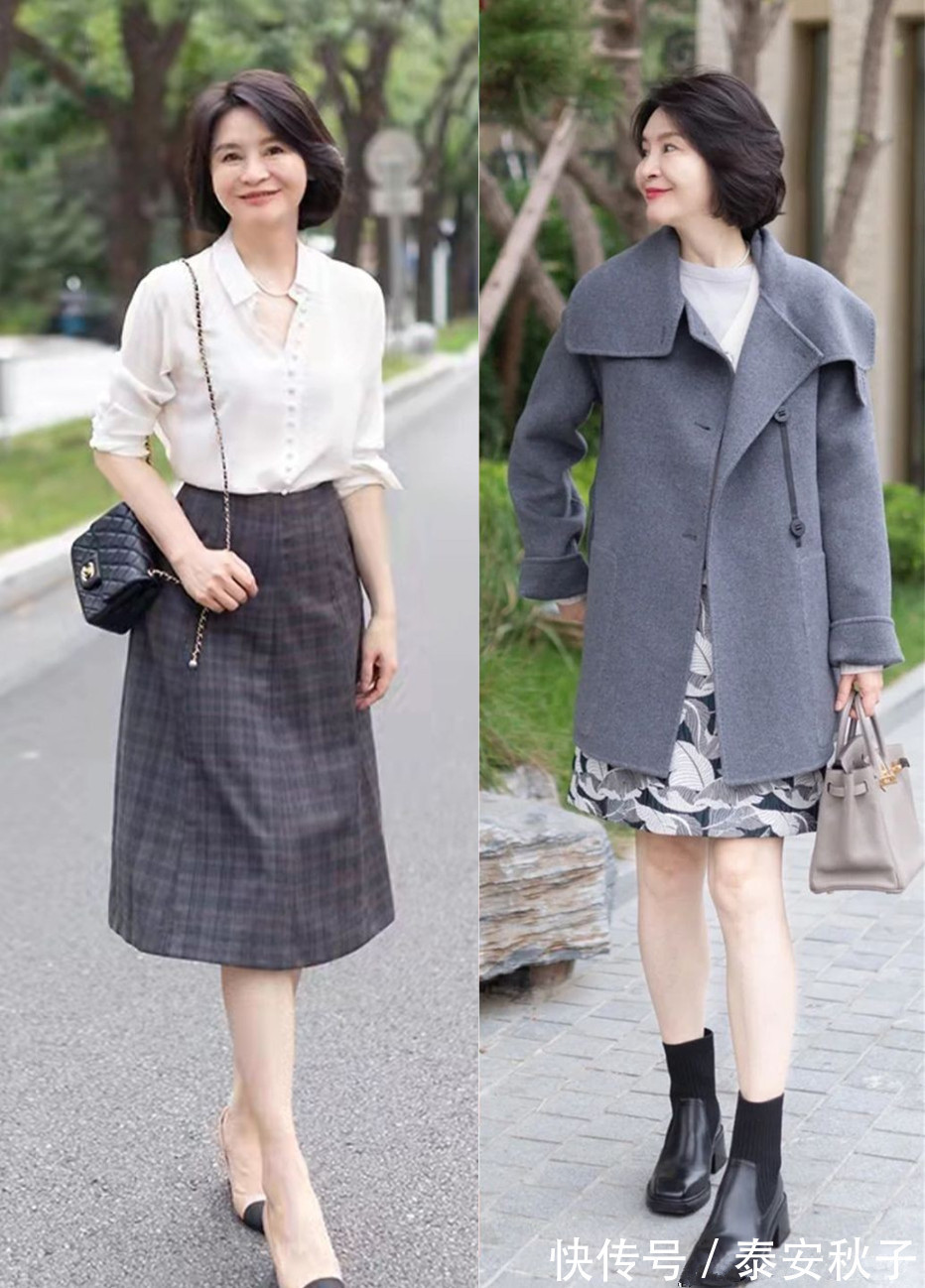 高级感 50岁+的中年女人:会用简约、雅致的穿搭,让自己变得更有高级感