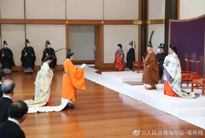 天皇|日本皇宫举行仪式 宣告天皇弟弟为第一皇位继承人