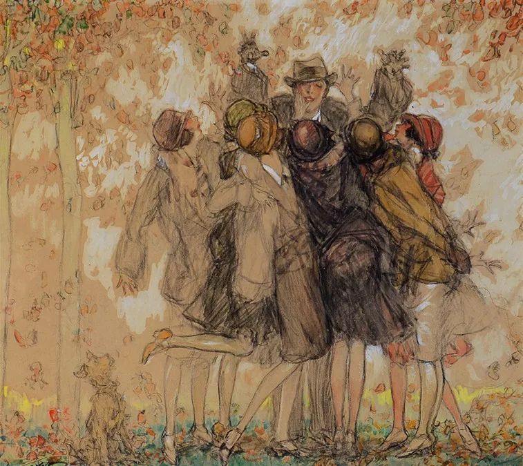 上流社会@美国最伟大的插画家,记录了上流社会的男男女女纸醉金迷的情景