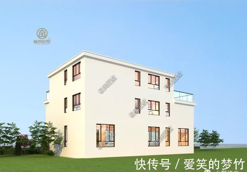 别墅|回老家建房,简约大气的现代风格,符合年轻人审美