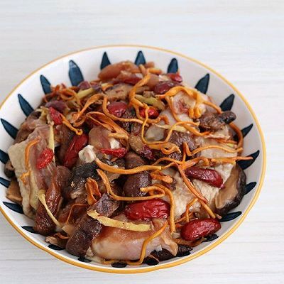 枸杞|虫草花蒸鸡,鲜香味美又滋补,好吃不上火