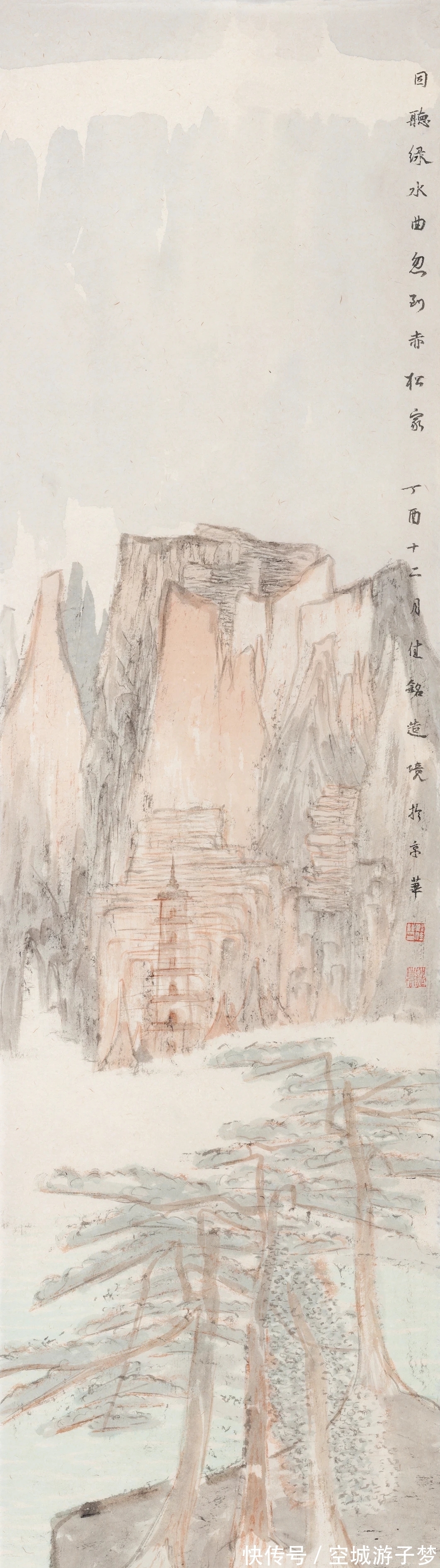 山水画!敢于探索就拥有了成功的基石|邱佳铭山水画