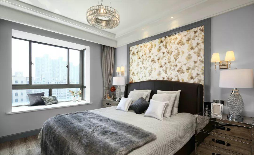 搭配|轻奢雅致的美式风卧室，让你的小户型显得更加温馨大气