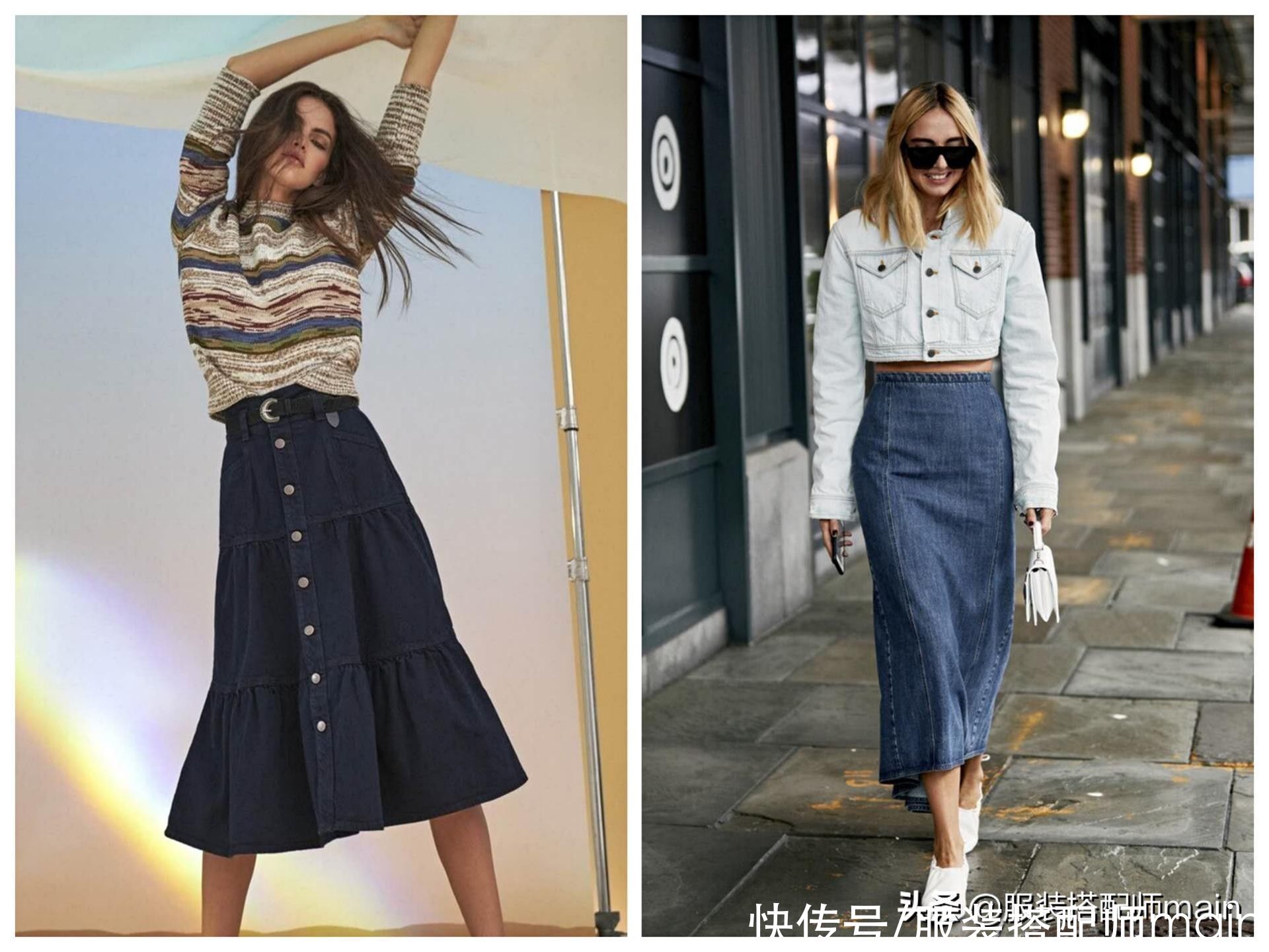 适合早春穿搭的五款牛仔裙，上班逛街都能穿