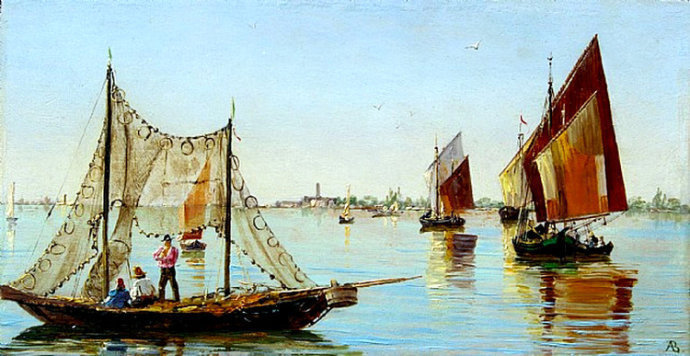 布兰代斯$捷克斯洛伐克美女画家安东妮塔的建筑风景画,唯美!