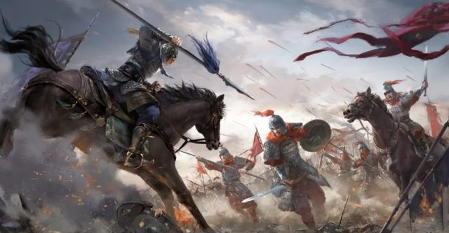 张翼德手提丈八蛇矛立于长坂坡之上,一声大喝,吓死曹操麾下一员大将