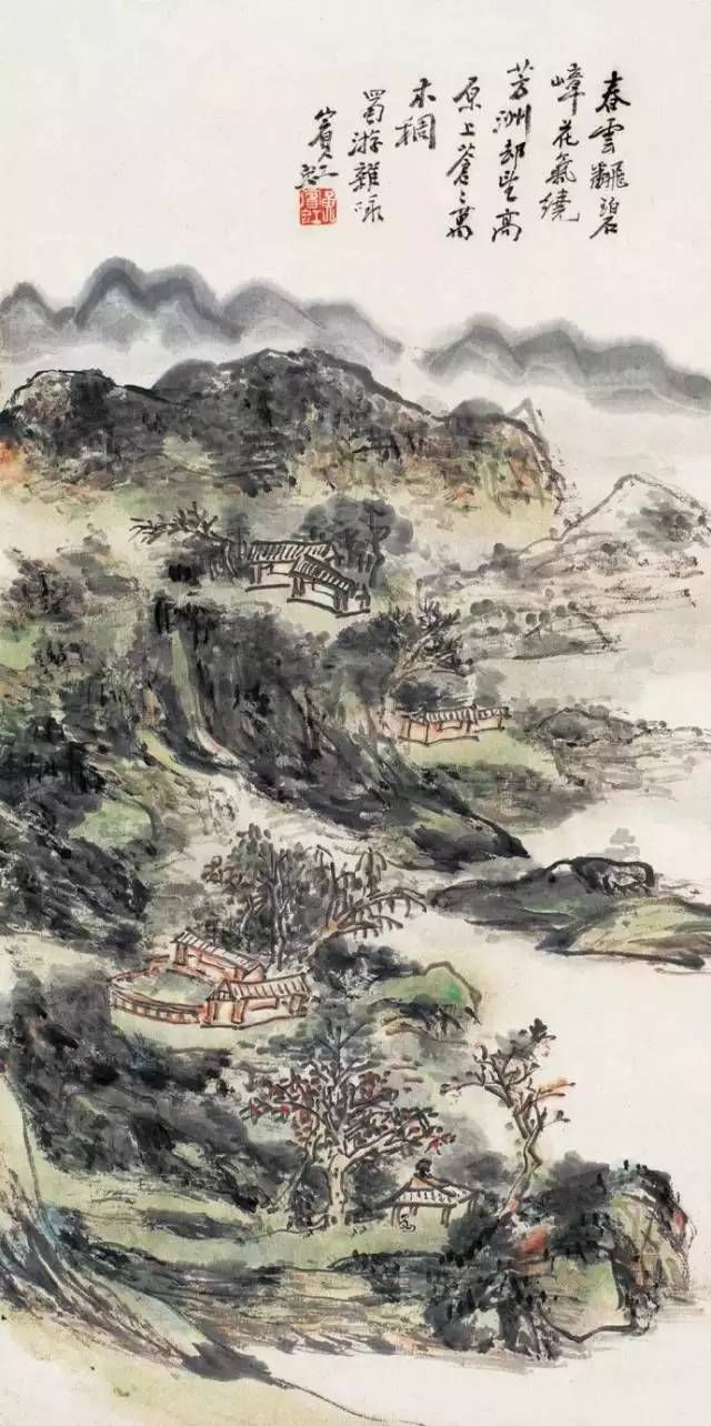 黄山汤口@黄宾虹山水画60幅，浑厚华滋，意境深邃，赏心悦目