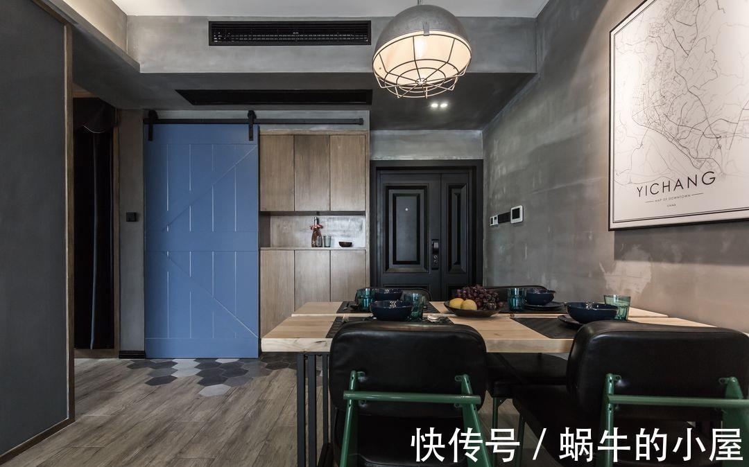 水泥|复古的绿漆，谱写出诗意的空间，暗黑色系彰显个性