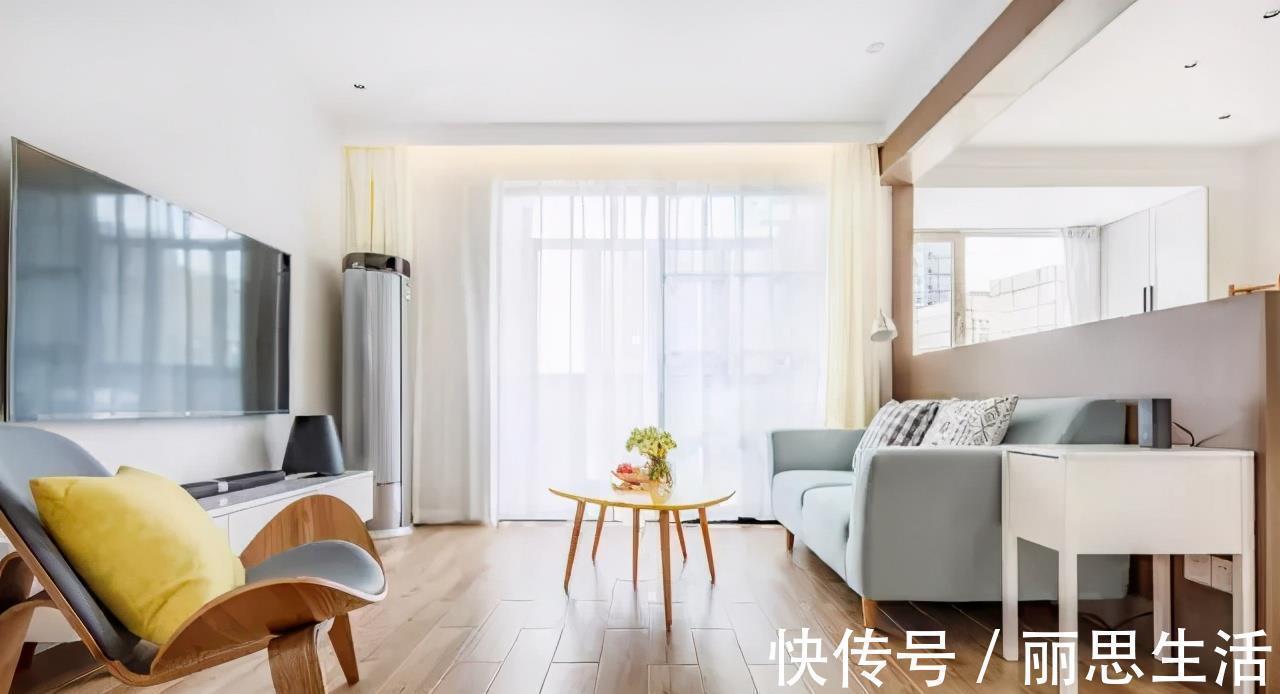 小家|夫妻的70㎡简约风两居,餐厅改书房,巧变小三居,简约温馨真舒适