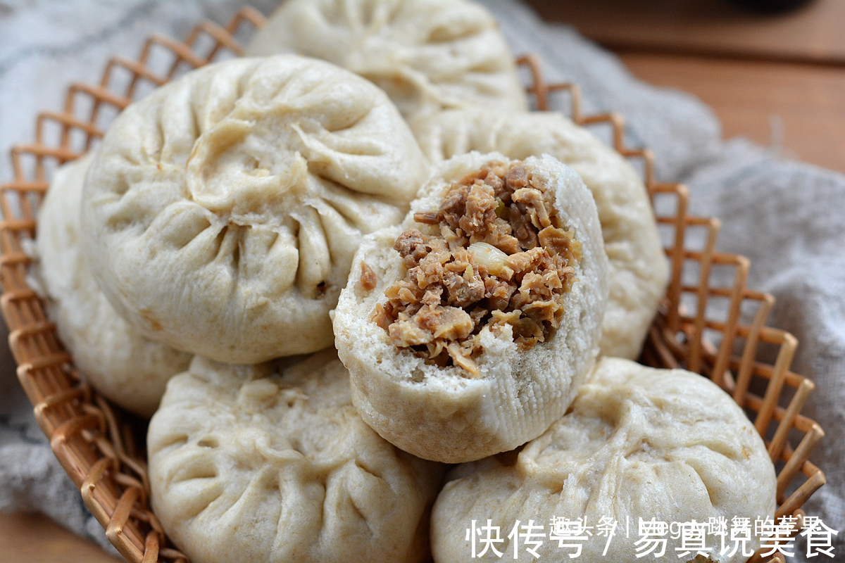 家有干笋干货别发愁,苹果姐蒸大包子这招真赞,浓香暄软口感好