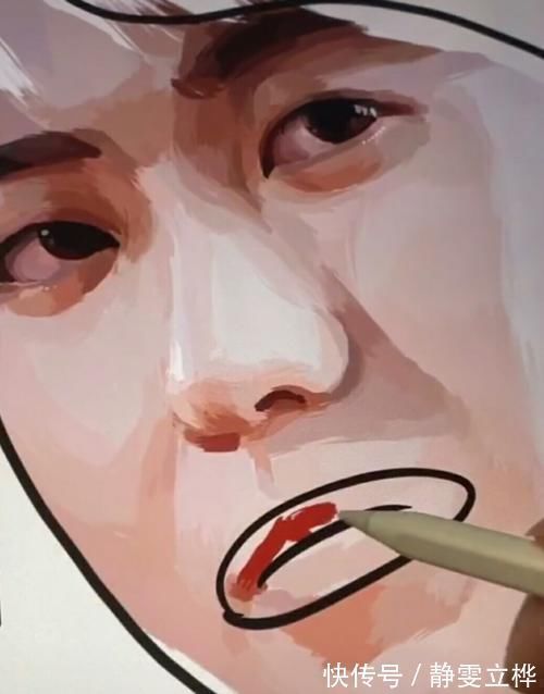 手绘#美术生手绘蔡徐坤,开始差点晕过去,结果这也过分优秀了