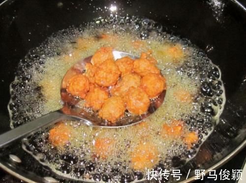 肉丸|炸肉丸,牢记“三放两不放”,丸子外酥里嫩,放凉了都不发硬!