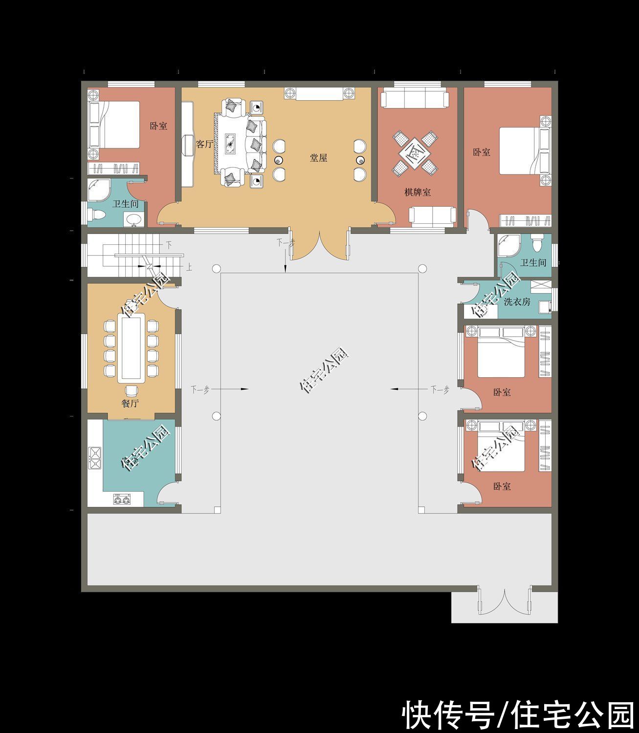 布局|农村建房有院才实用，这10套大院户型送给你，总有一款适合你