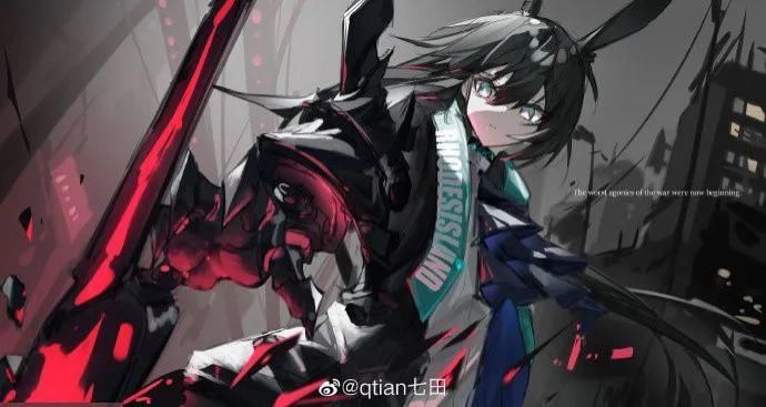  米娅|54张步骤图，带你绘制一个帅气的伪厚涂阿米娅