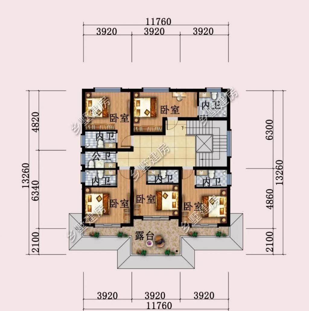 卧室内|三层新品中式,结合现代设计,建造一栋,您绝对不后悔