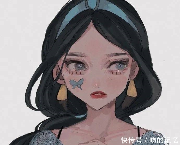 不一样的迪士尼公主动漫女生头像~|插画头像| 公主