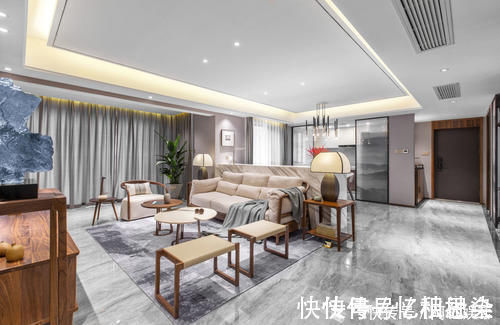 横厅|看完她家才知,没有红木与雕花的现代新中式,依然可以美到极致!