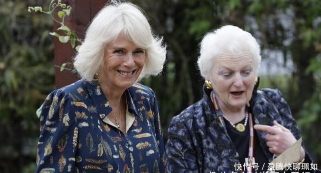 梅根|卡米拉穿蓝色衬衫裙亮相真得意!脸上皱纹挤在一起,王后位子稳了