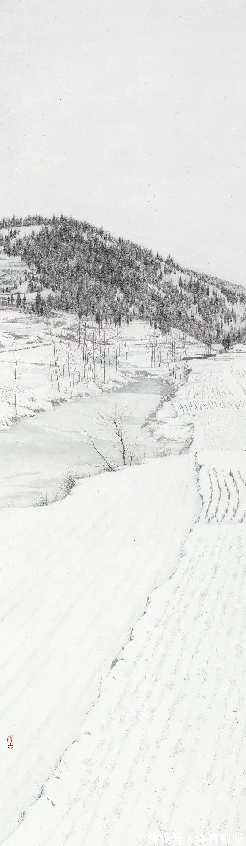 程保忠@他的冰雪山水不同寻常！肃穆萧瑟，有情有境｜程保忠冰雪山水画