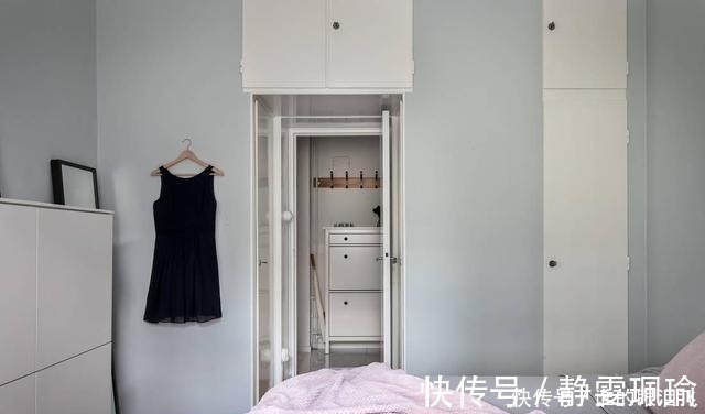 客厅|她坚持不买沙发沿墙打书柜桌,比飘窗都实用!55㎡小户型太值了!