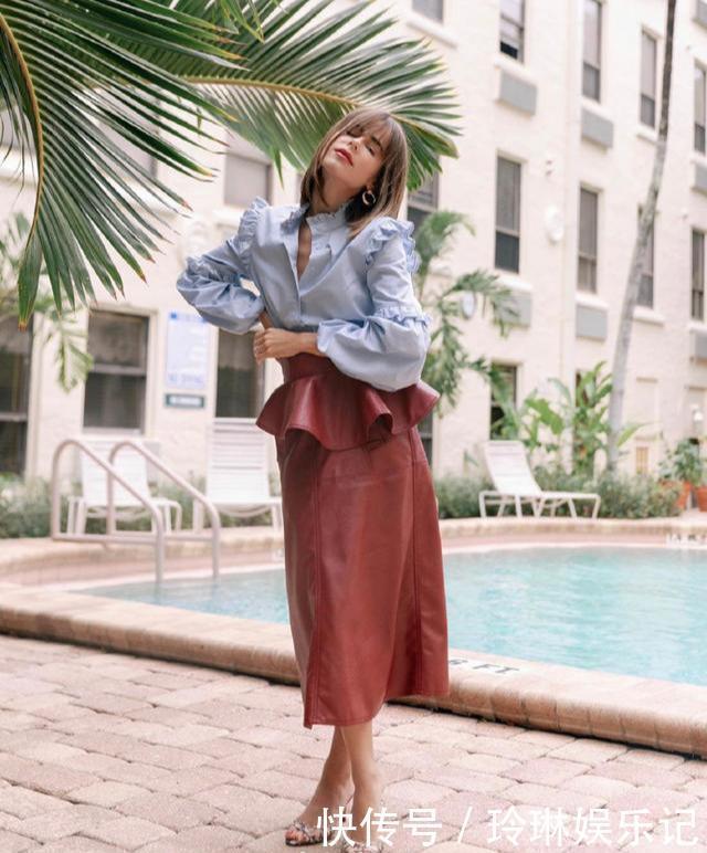 腿粗、胯宽的中年女性,快收下“半身裙显瘦”穿搭,照着穿准没错