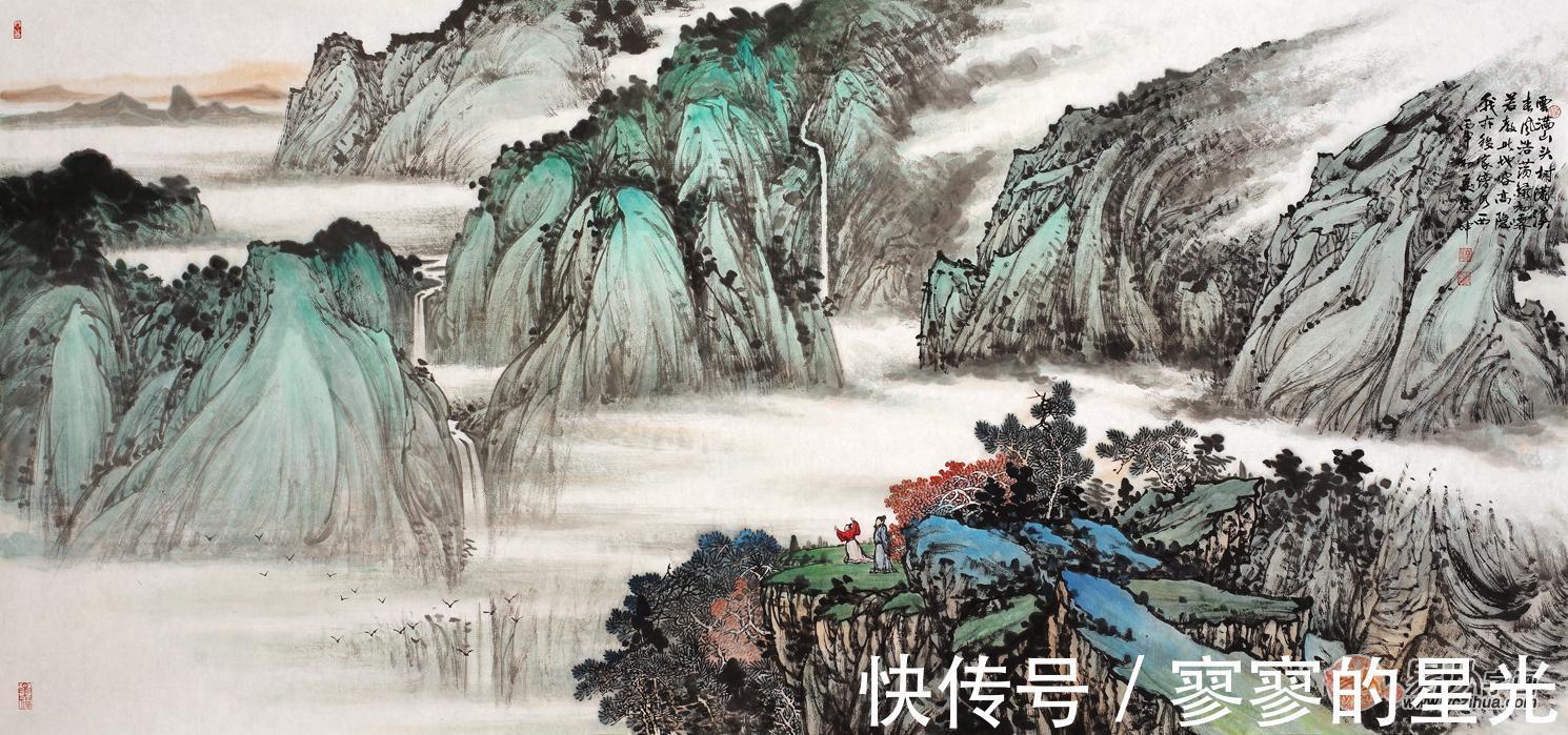 山水画！画家林德坤山水画 带您品味大美山河 无限风光