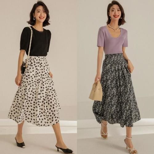 公式|今夏“碎花半身裙”火了！掌握这些穿搭公式，优雅吸睛，稳居C位