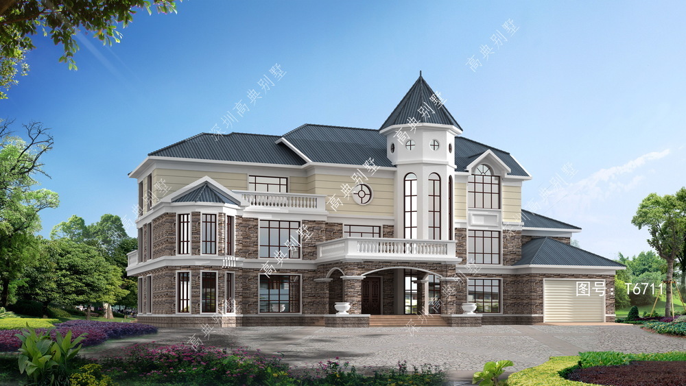 私家车|简欧三层别墅,经典的欧式设计,是全家人都满意的别墅。