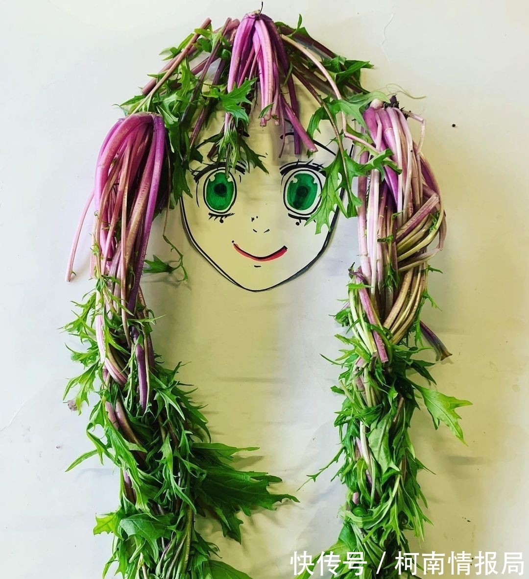 伊之助|蔬菜版《鬼灭之刃》,祢豆子改叼黄瓜,伊之助只是一片生菜叶?