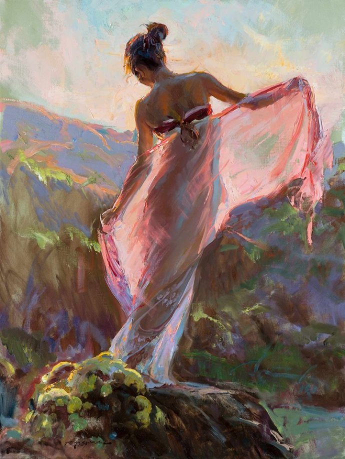 肖像!充满色彩、自由、深度的笔触的人物肖像油画作品