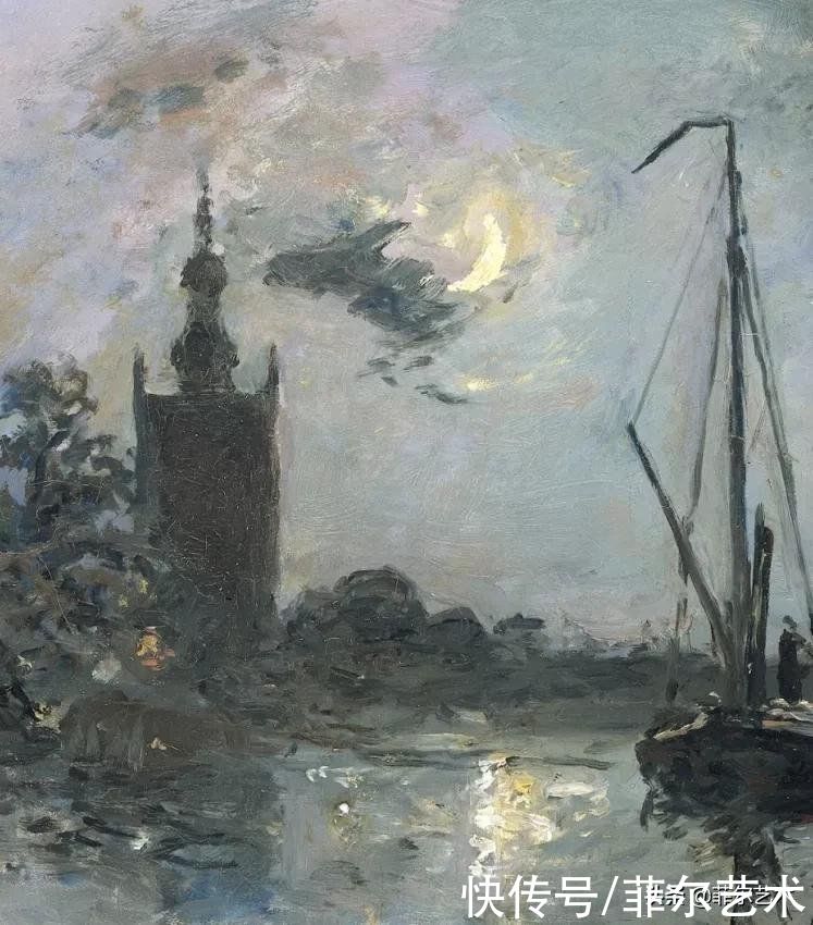 克劳德·莫奈|莫奈眼中的老师，印象派的直接启蒙者，荷兰画家约翰·琼坎德油画