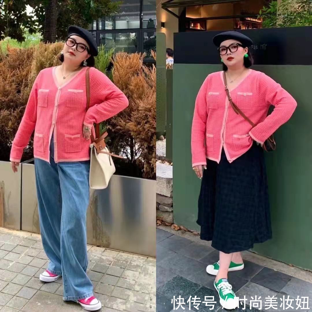 显瘦 这才是“微胖身材”的穿衣典范,扬长避短太显瘦,每套都好看