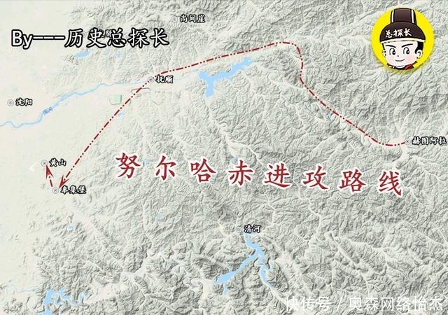 哈赤的骑兵|地图上的战争:明朝痛失辽东两地,袁应泰悲情亡于辽东之地