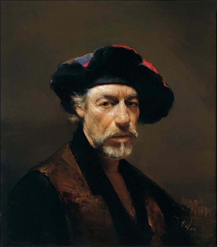 写实主义&他的“当代伦勃朗”的称号,可不是徒有虚名的!