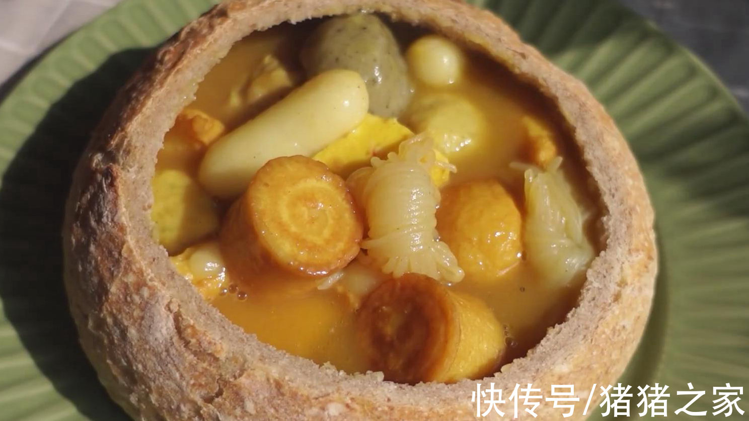 汤碗|用面包做汤碗，制作一碗吃完不用洗碗的关东煮，会成功吗？