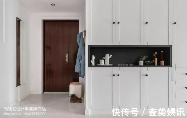 净色|玄关是家的门面，原来地砖也可以铺得这么美~