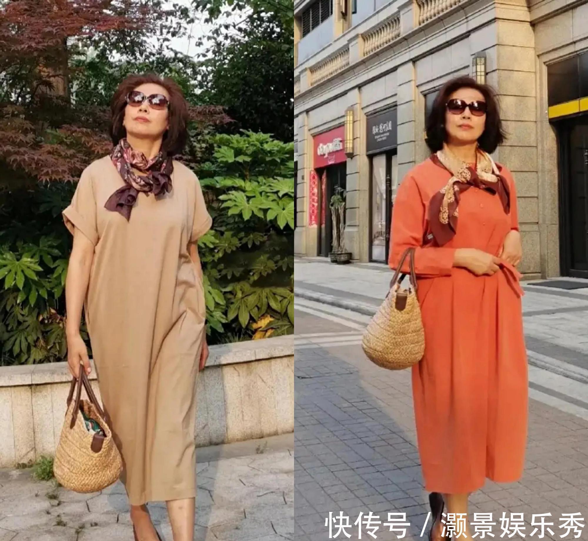 驼色 这才是50、60岁女人该有的穿搭,不装嫩也不老气,优雅而高级