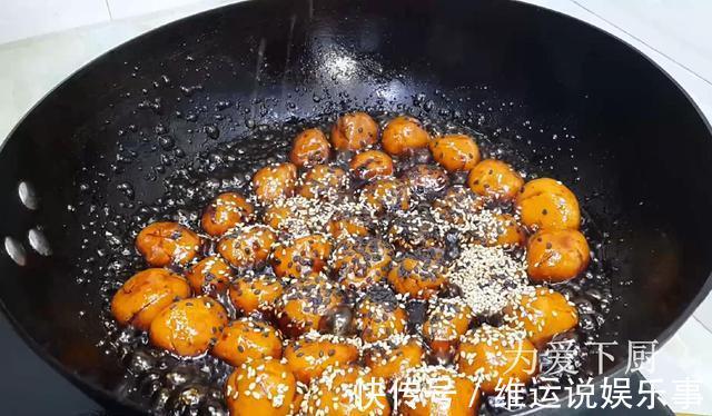 糯米粉|2根红薯，半斤糯米粉，做出特色丸子，软糯香甜，上桌汤汁都不剩