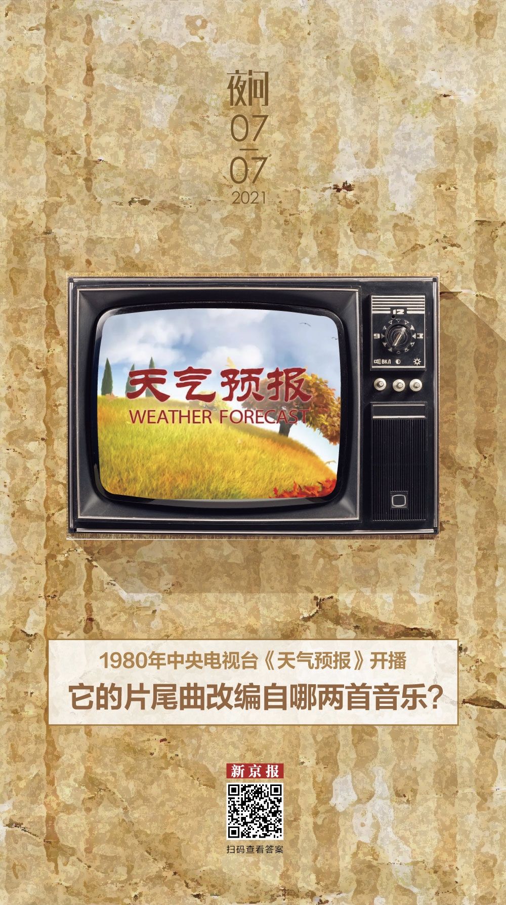新闻联播后面的《天气预报》片尾曲很讲究丨夜问