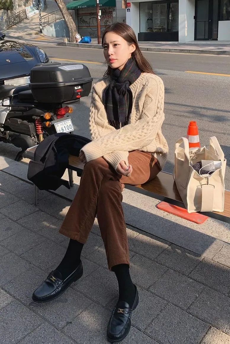 奶奶裤 针织衫+奶奶裤=好看好穿爆了！