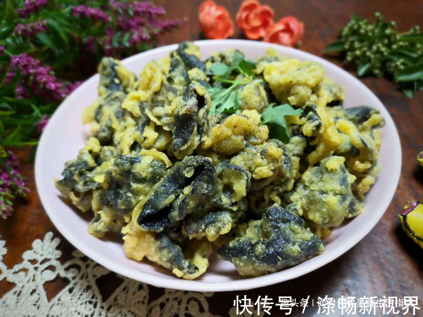面糊|木耳新吃法,3分钟就出锅,咸香酥脆,比肉还好吃,饭店都吃不到