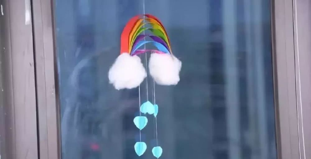 七色|和孩子一起制作七色彩虹挂件,挂在小房间,赏心悦目