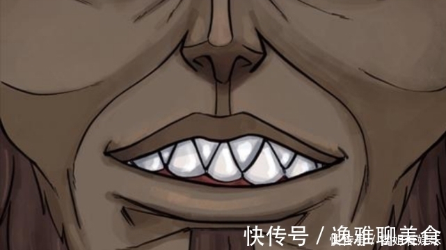 进击的巨人:智慧巨人的嘴部特写,从进击到始祖,艾伦牙齿和脸型变了