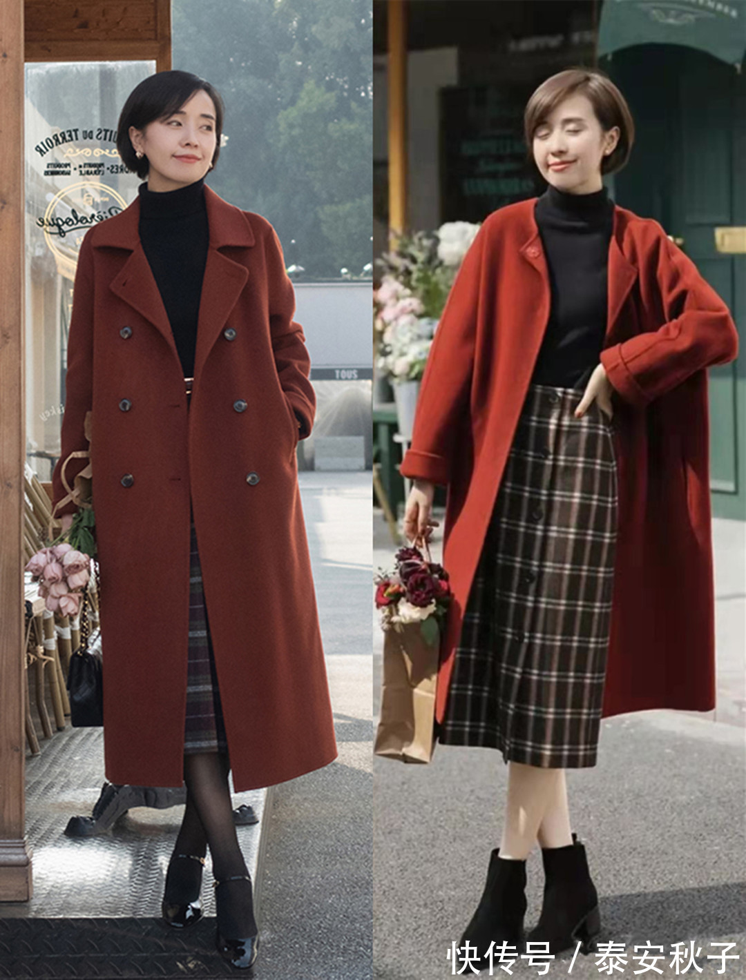 羊毛衫|被小个子美女惊艳!巧妙利用“毛衣+半身裙”:穿出优雅、法式风!