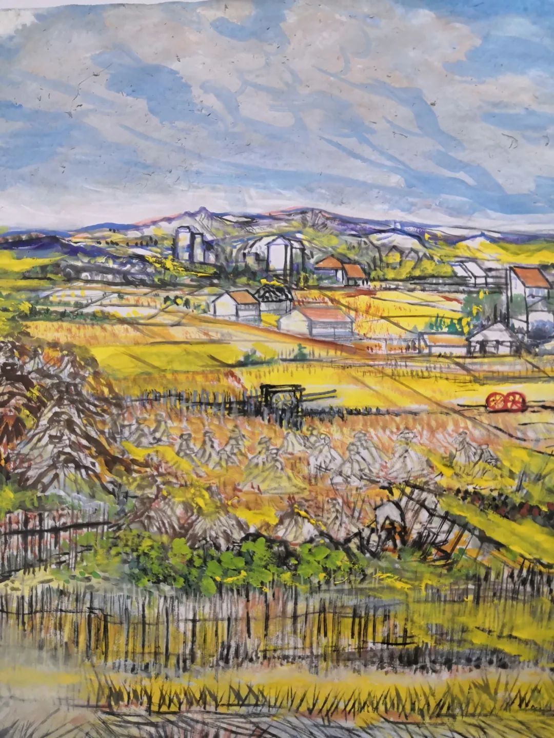 杨大眼造像@中西结合笔传情·锐意创新始通神——张山绘画人物山水艺术新貌