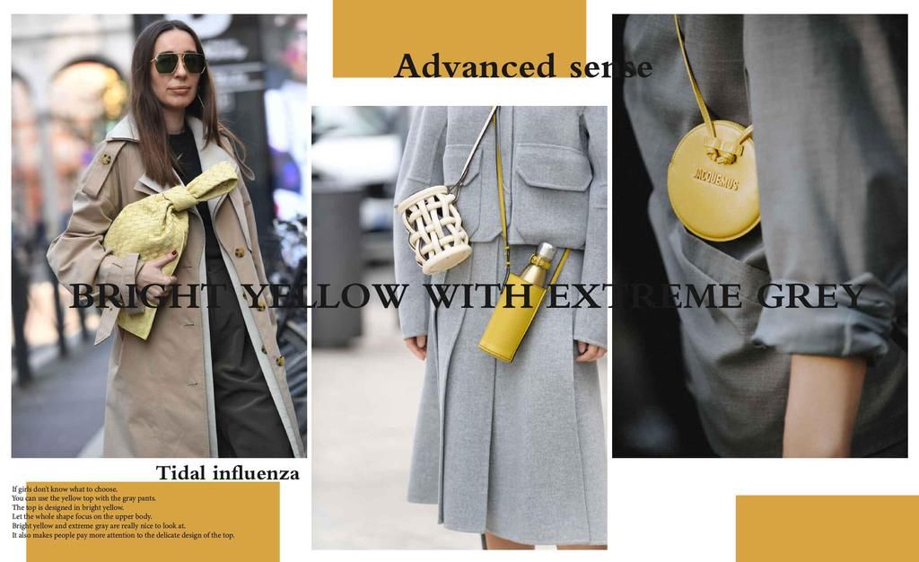 过年别穿红色了，今年明亮黄+极致灰才是C位，随便一穿就很时髦