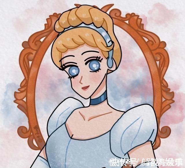 木兰|当迪士尼公主变成蜡笔小新画风,艾莎女王太可爱,最帅的当属木兰